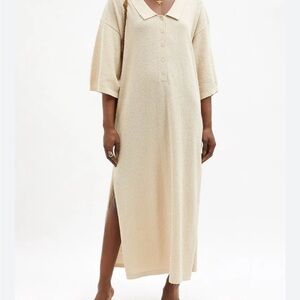 Toteme Organic Cotton-Blend Terry Shirt Dress